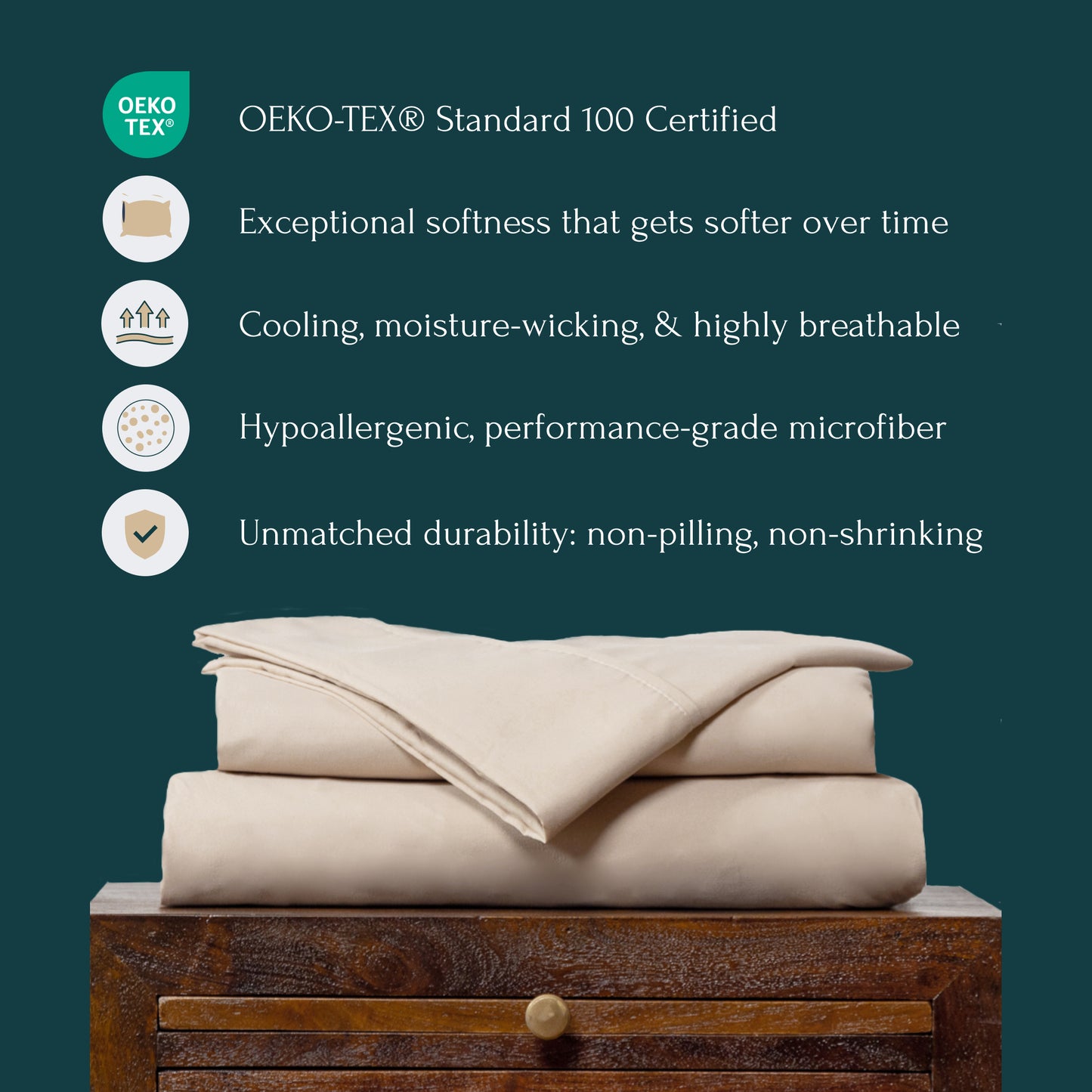 Biscuit 4-Piece Sheet Set