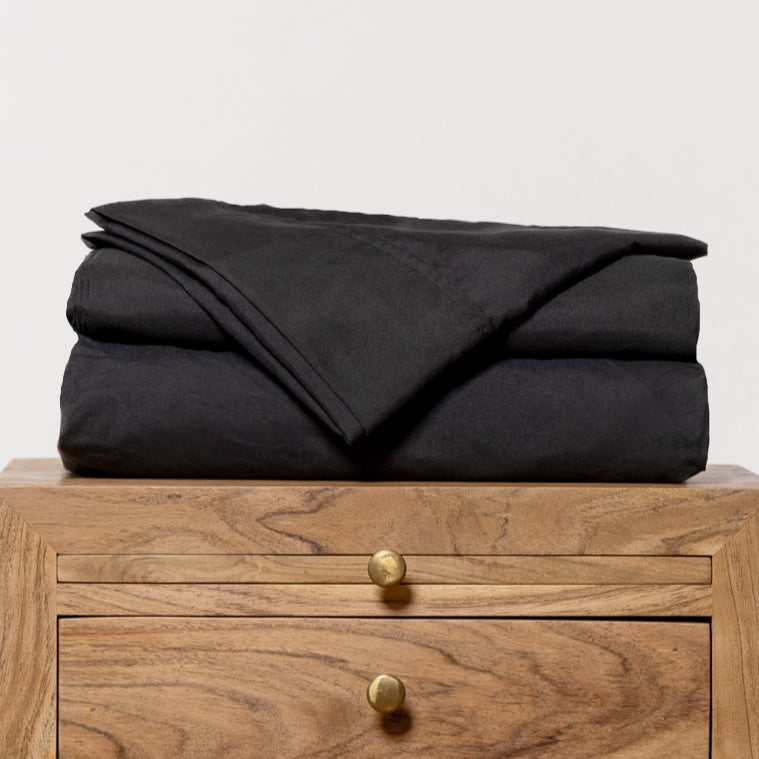 Midnight Black 4-Piece Sheet Set