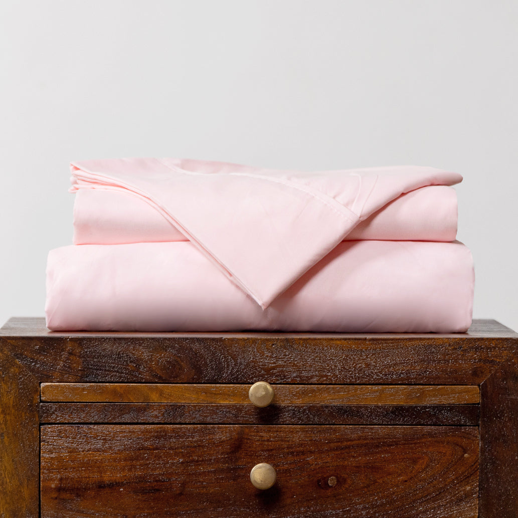 Powder Pink 4-Piece Sheet Set